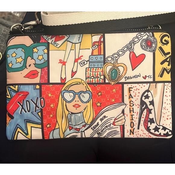BRIGHTON Glam Girl Crossbody Pouch EUC - Picture 3 of 9